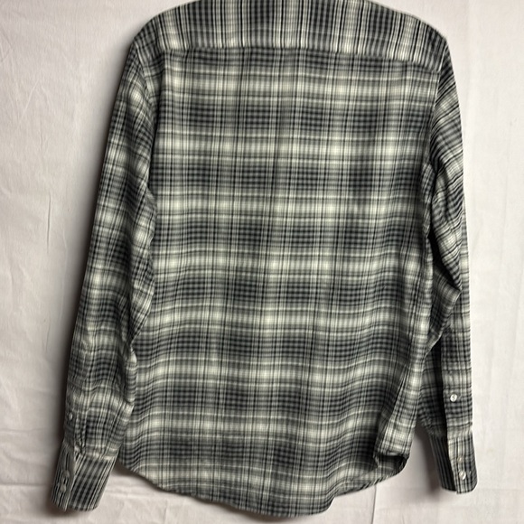 Tom Ford Men’s Grey Grand Check Western Shirt Size 15.5 Neck /US Large - Picture 11 of 11
